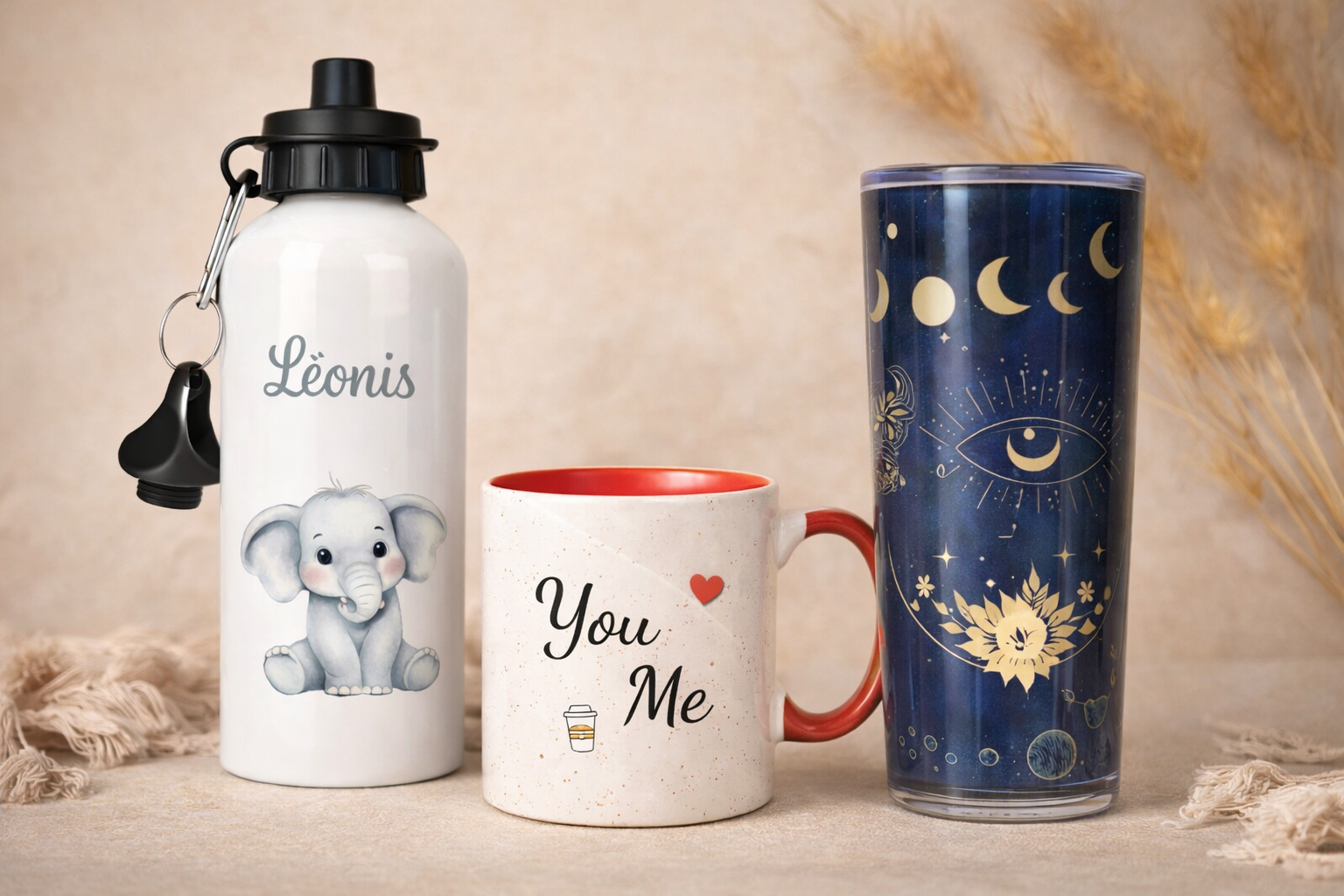 Gourdes & mugs personnalisés