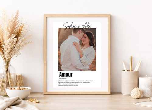 Affiche Définition “Amour"