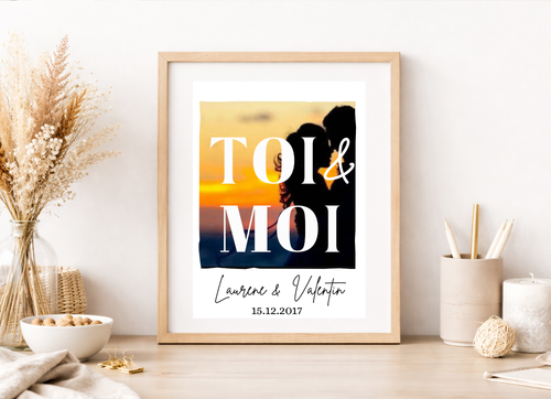 Affiche personnalisée “Toi & Moi”