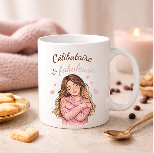 Mug Célibataire et Fabuleuse